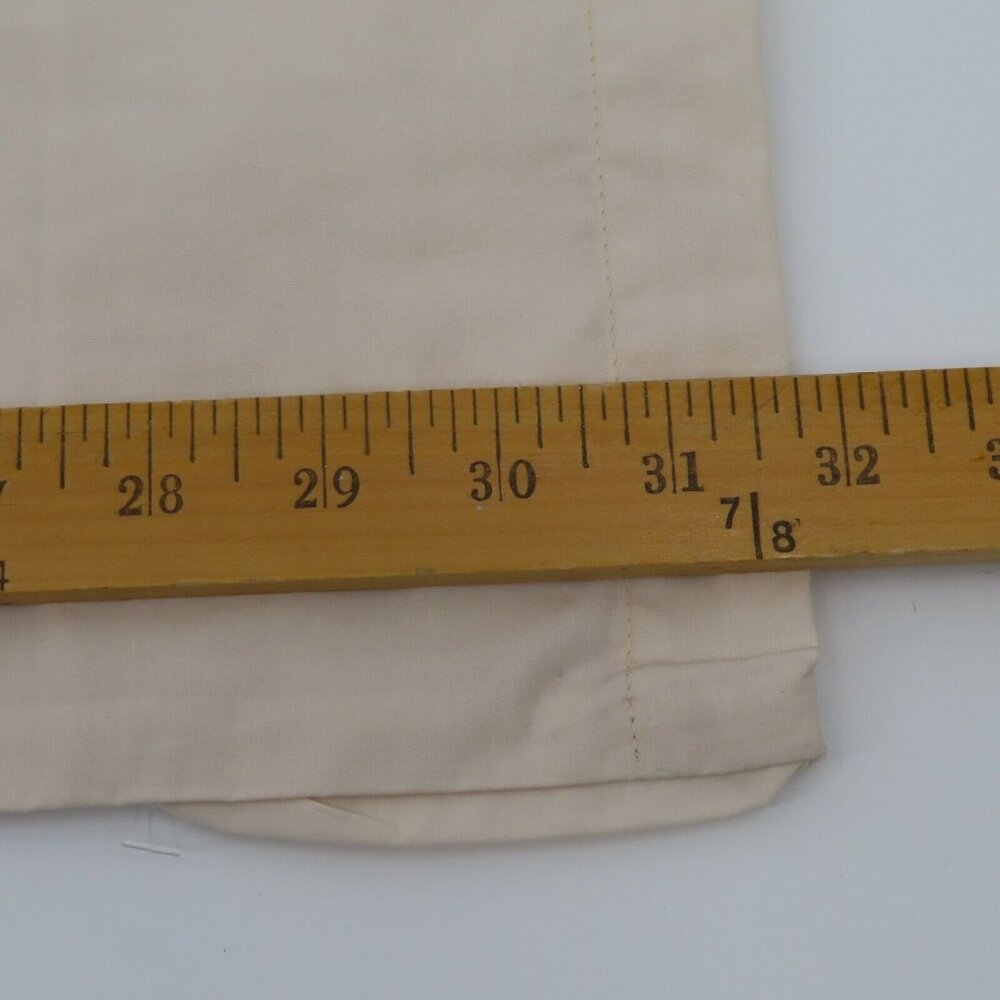 Sweet Dreams Pair of 2 Ruched Edge Standard Pillowcases Covers Oyster Ivory NEW - Picture 7 of 11